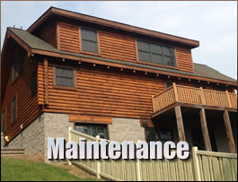  West Jefferson, North Carolina Log Home Maintenance