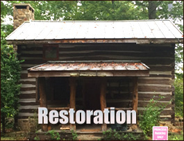 Historic Log Cabin Restoration  West Jefferson, North Carolina